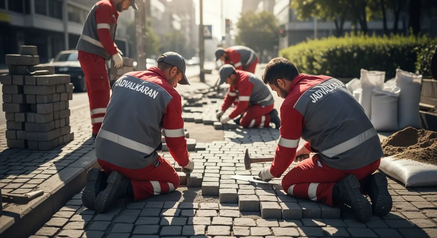 پیمانکار سنگ فرش بتنی 3 شماره تماس پیمانکار سنگ فرش بتنی