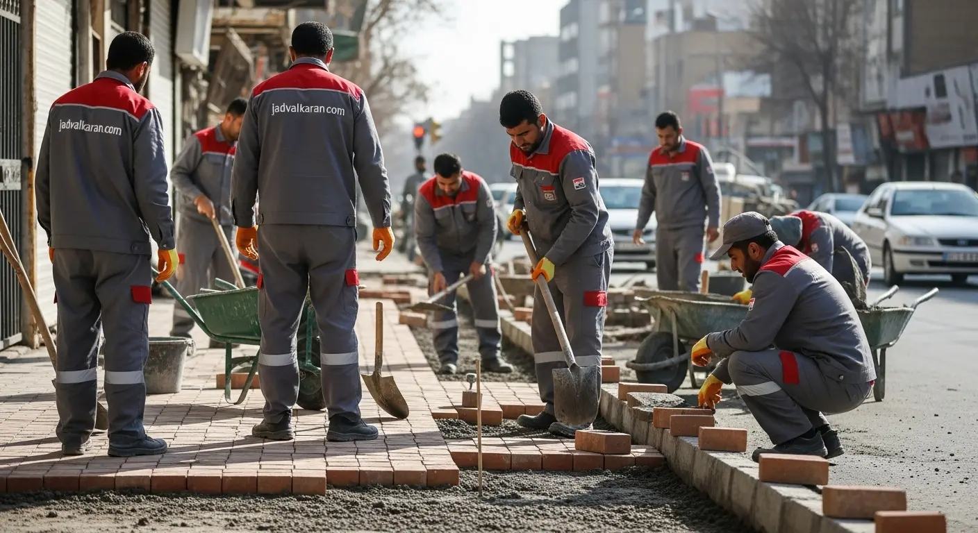 پیاده رو سازی (اجرای فوری خدمات با قیمت عالی) 3 پیمانکار پیاده رو سازی - شرکت الوان پایا عمران
